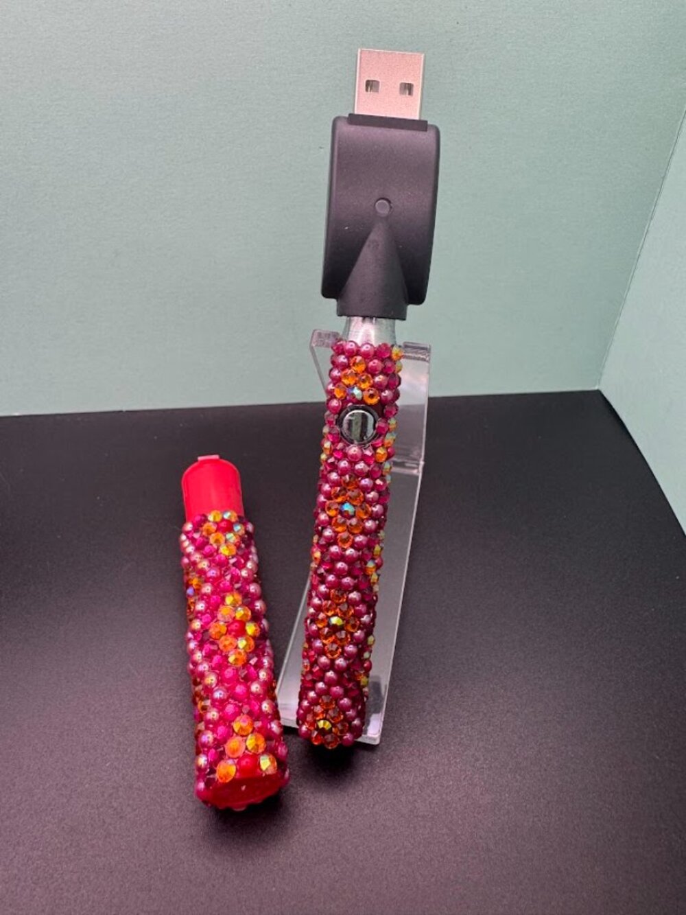 Rhinestone 510 Threaded Battery